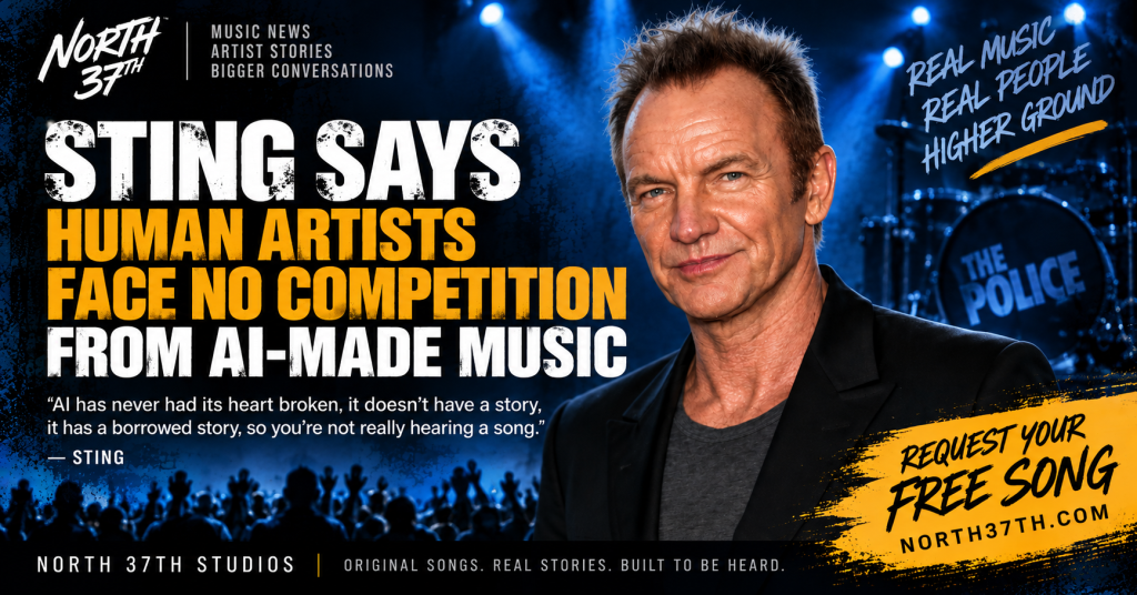 Sting Says Human Artists Face No Competition From AI-Made Music